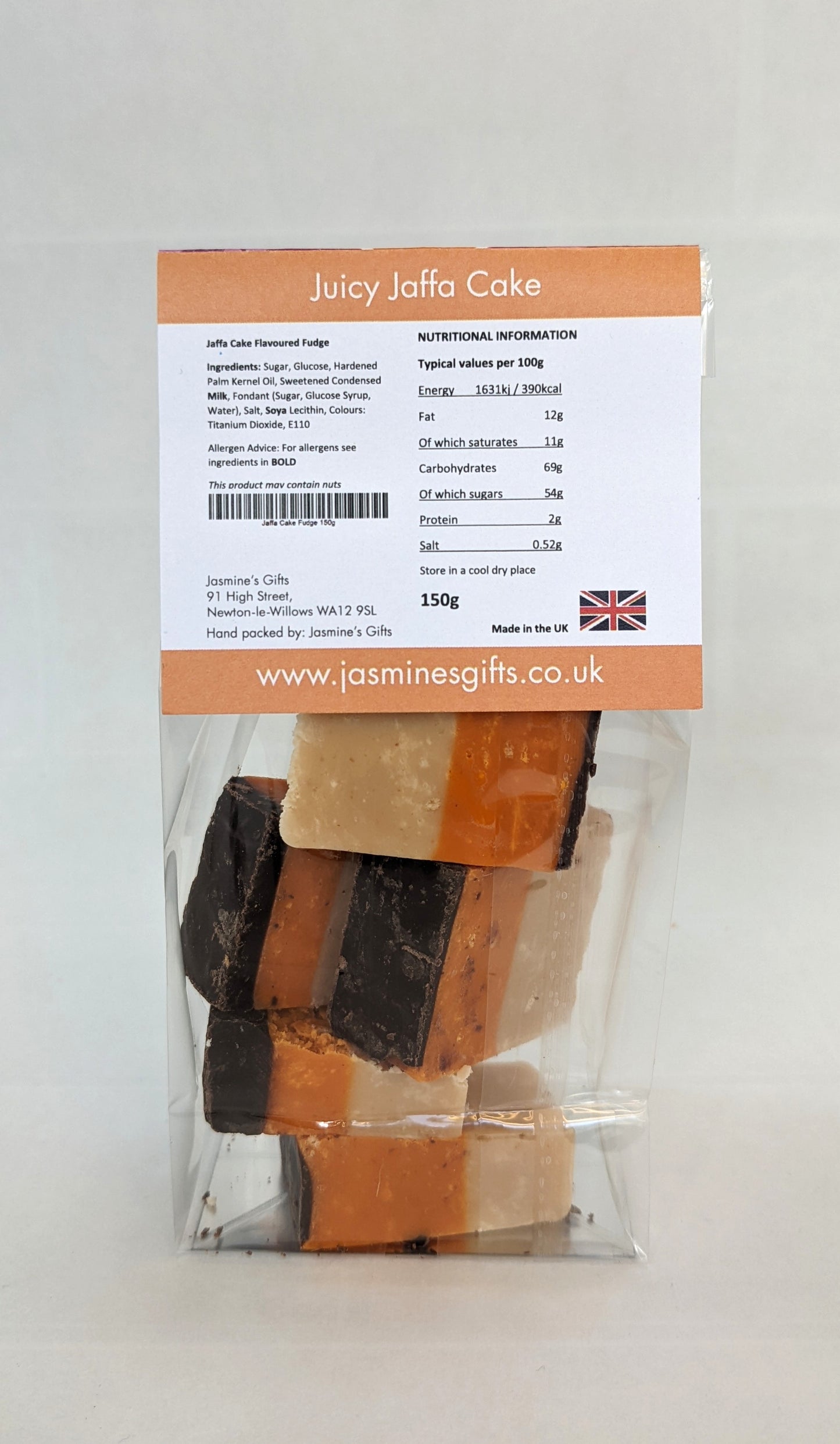 Juicy Jaffa Cake Fudge