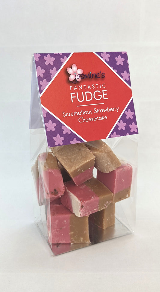 Scrumptious Strawberry Cheescake Fudge